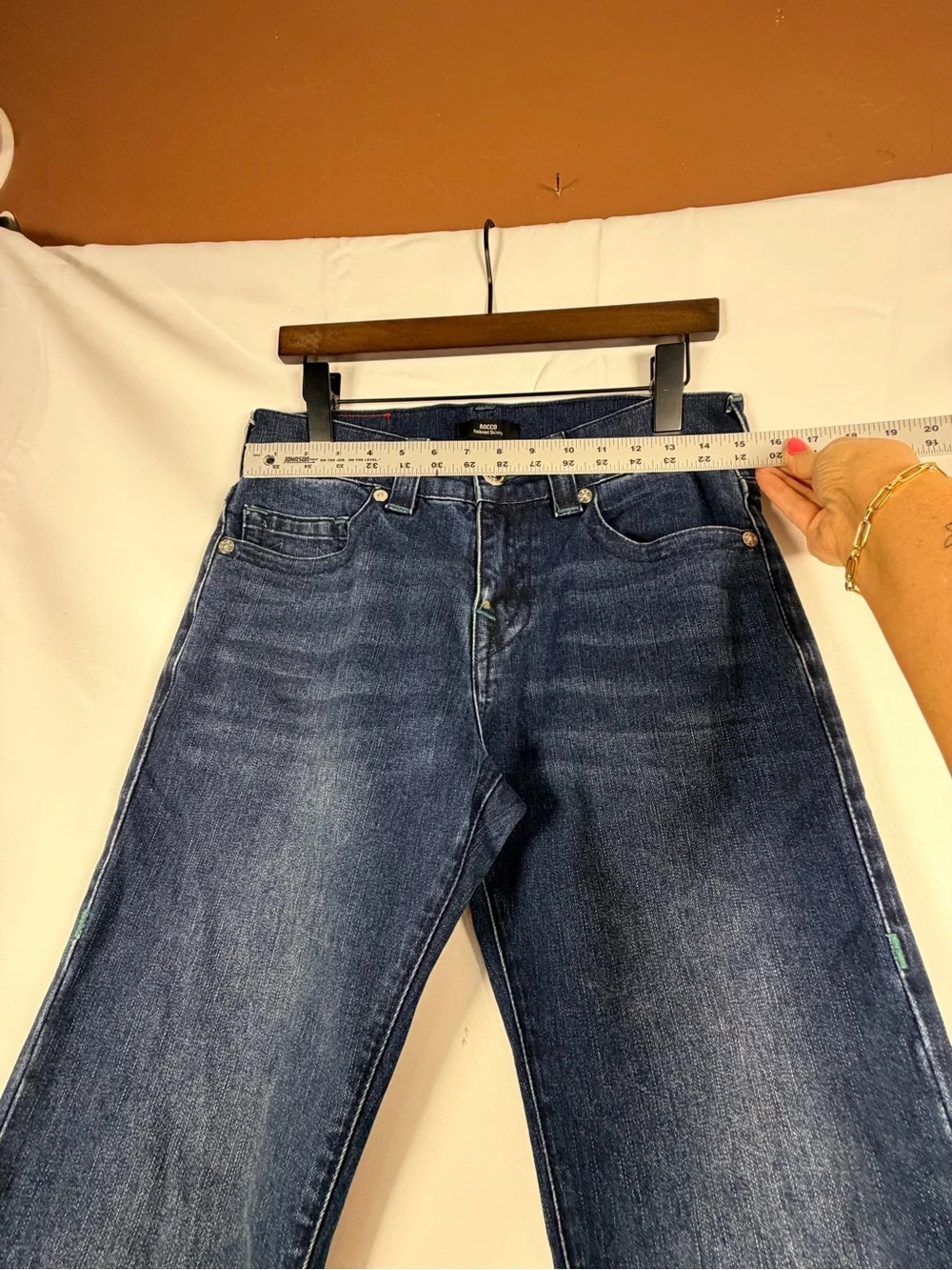 TRUE RELIGION Men’s Size 30 Denim Jeans Rocco Style Relaxed Skinny Fit Stretch